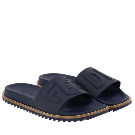 mens fendi slides on sale|denim fendi slides.